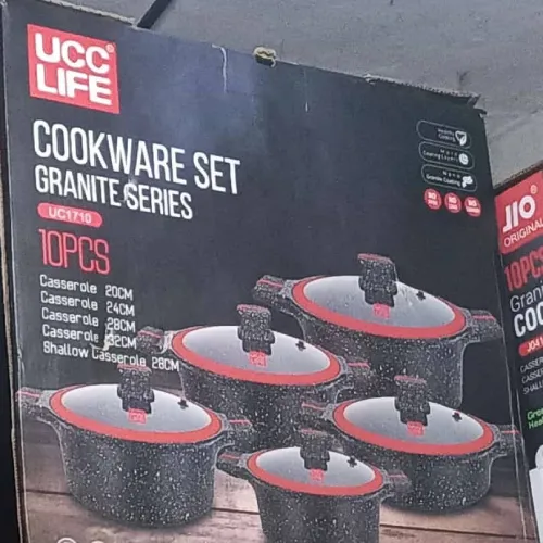 10-Piece Granite Series Cookware Set