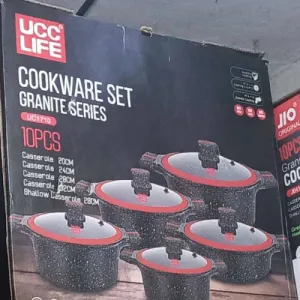 10-Piece Granite Series Cookware Set