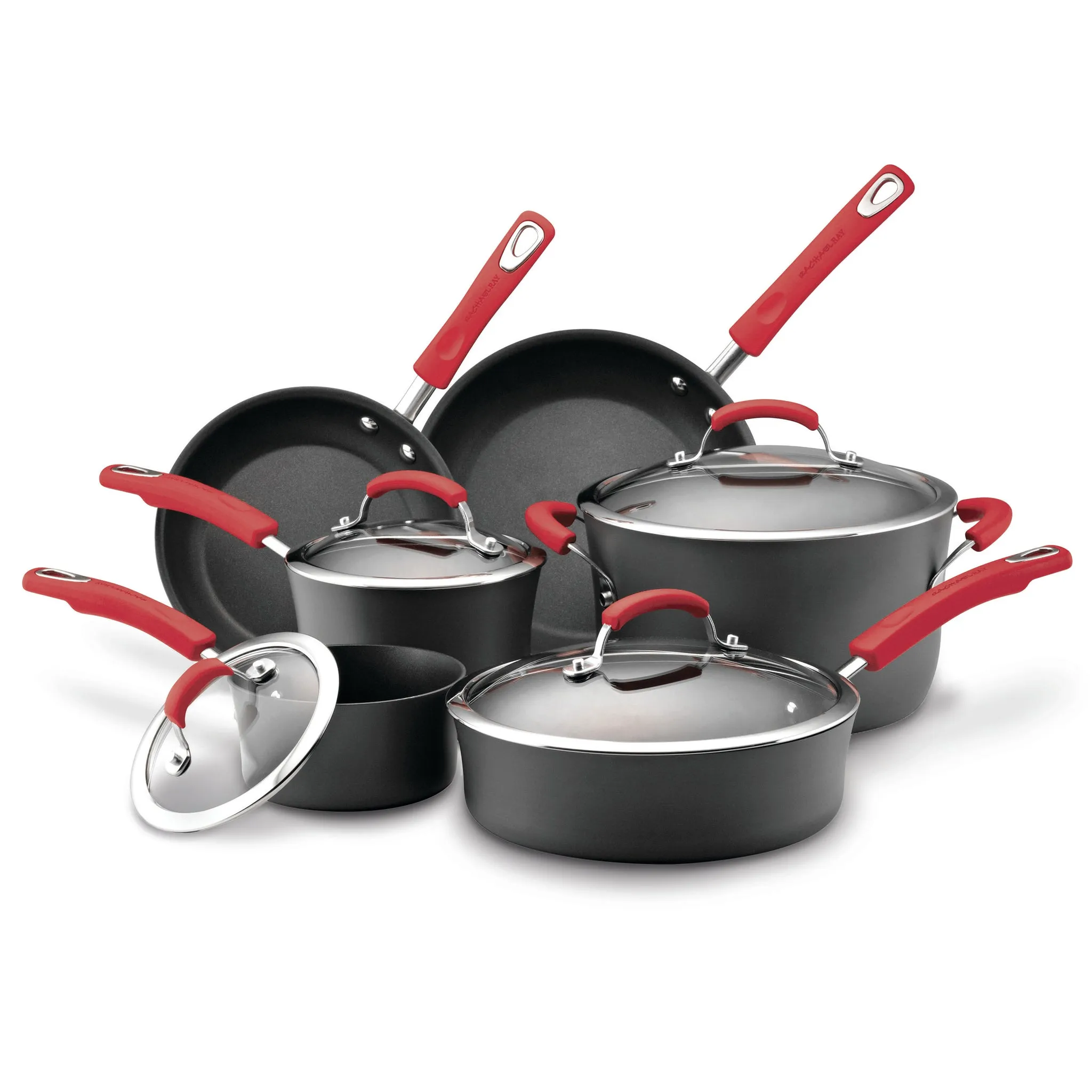 10-Piece Hard Anodized Cookware Set