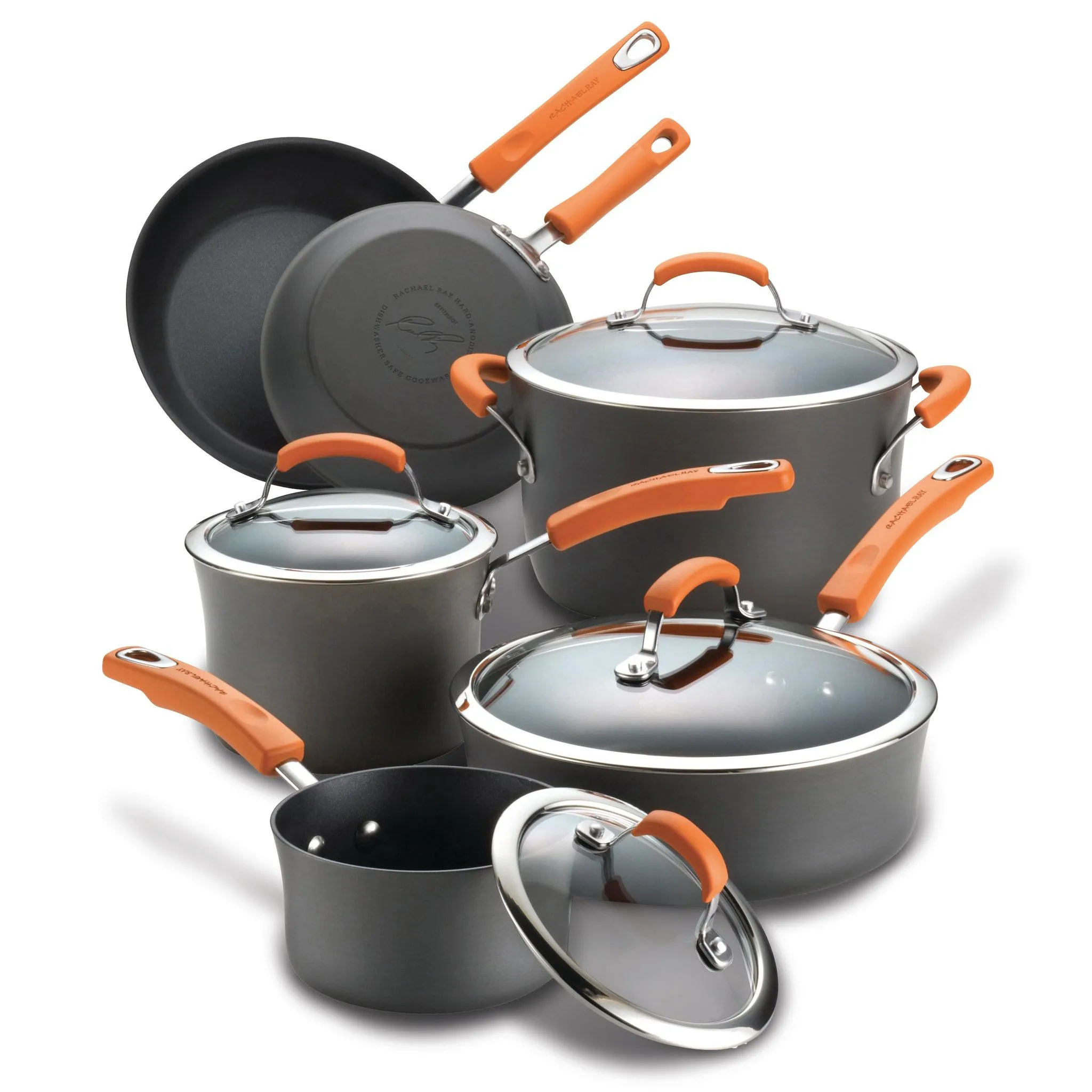 10-Piece Hard Anodized Cookware Set