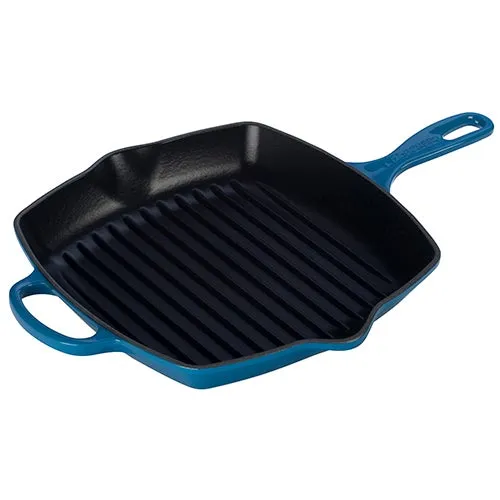 10.25" Signature Cast Iron Square Skillet Grill Marseille