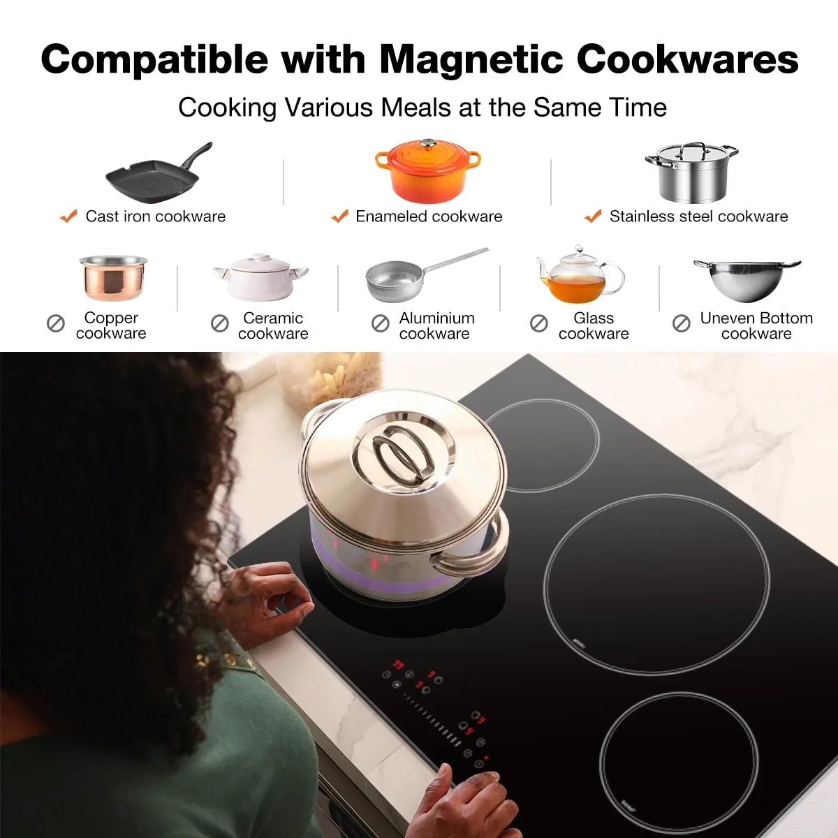 30'' Induction Cooktop w/ 4 Boost Burners