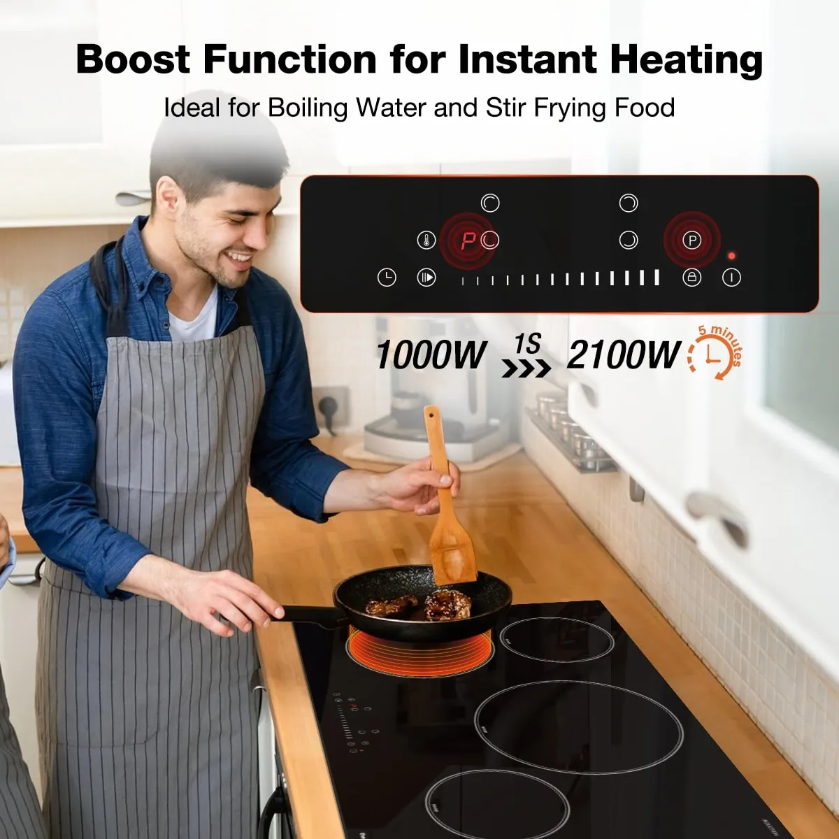 30'' Induction Cooktop w/ 4 Boost Burners