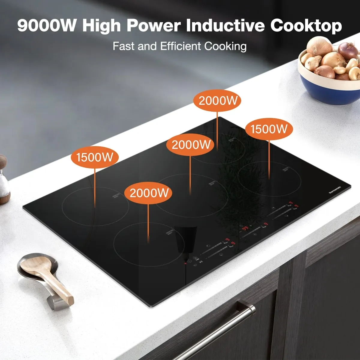 30'' Induction Cooktop w/ 5 Boost Burners