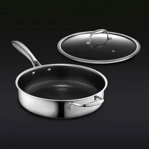 3.3QT Hybrid Deep Sauté Pan with Lid