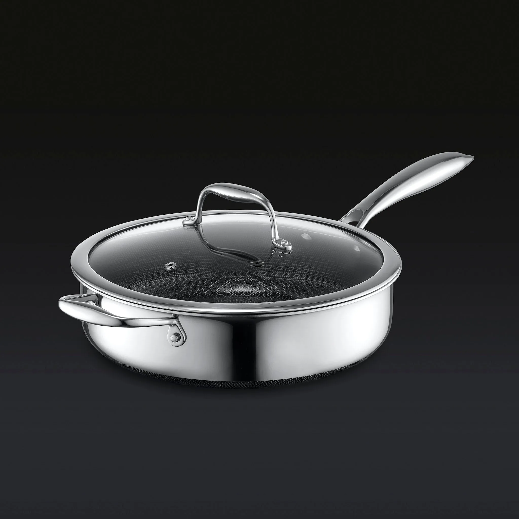 3.3QT Hybrid Deep Sauté Pan with Lid