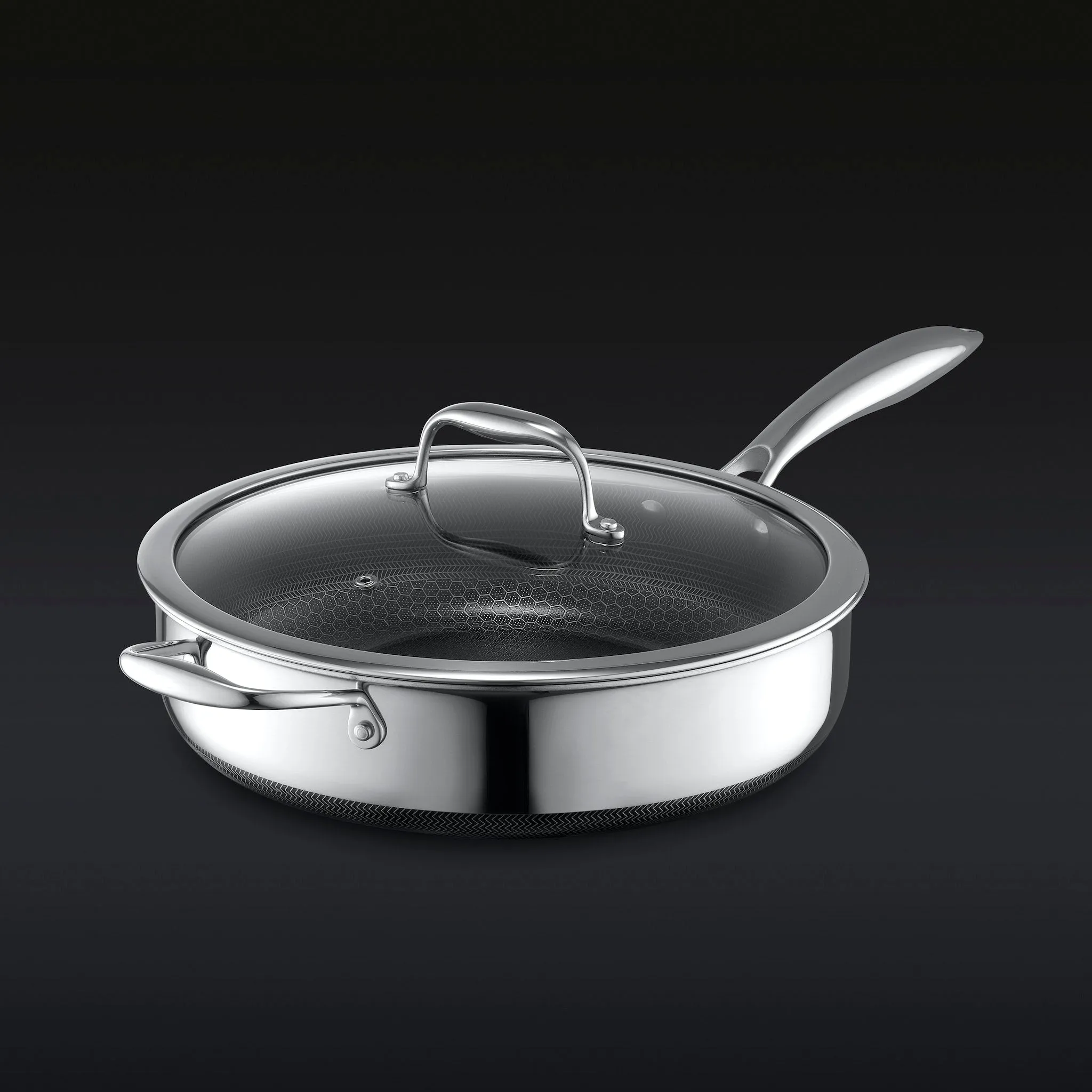 4.5QT Hybrid Deep Sauté Pan with Lid