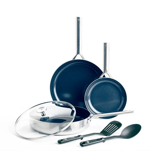 6pc 3-Ply Diamond Infused Ceramic Cookware Set