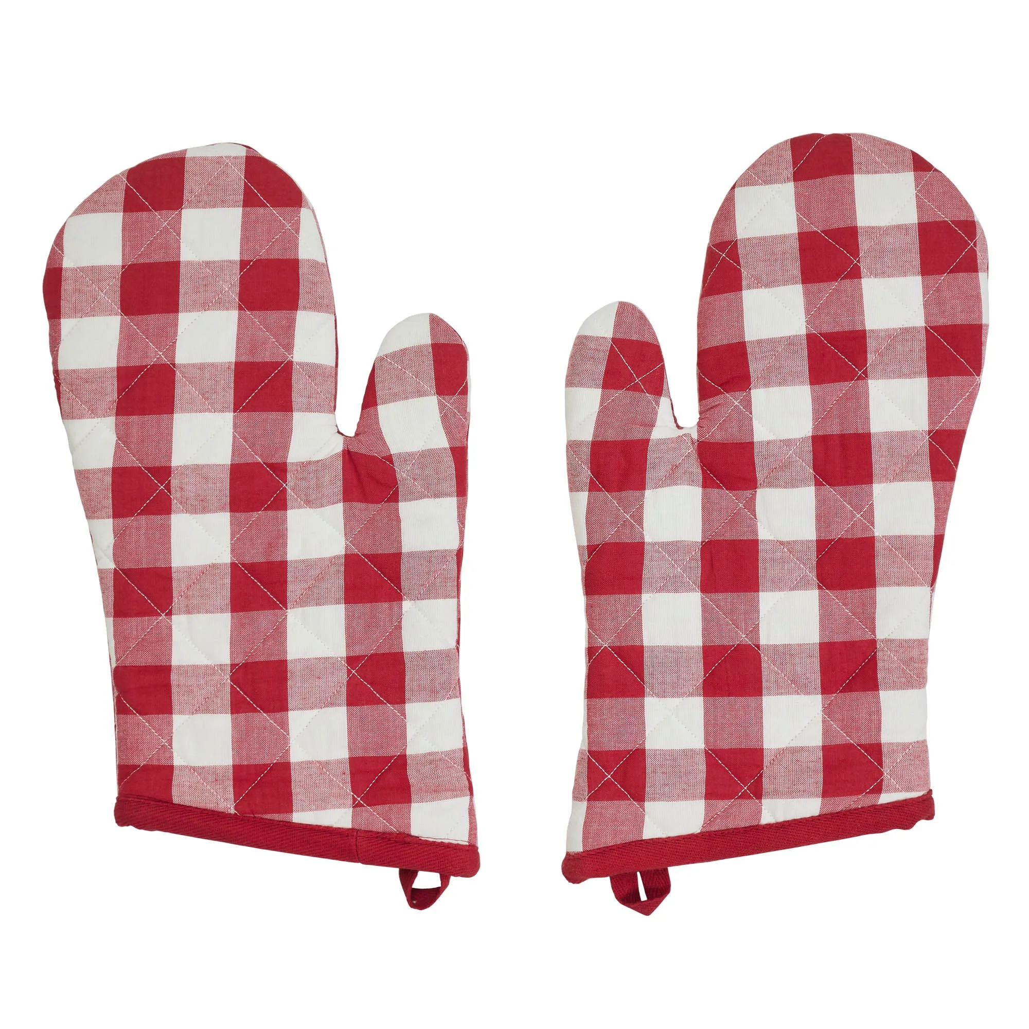 Annie Buffalo Check Red Oven Mitt Set of 2