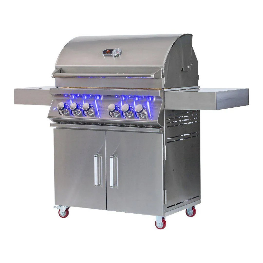 Bibury 4 Burner Gas BBQ & Rotisserie - Whistler Grills