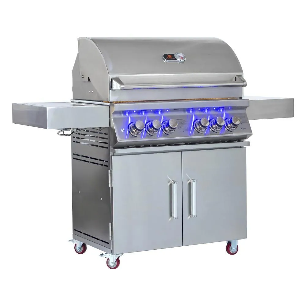 Bibury 4 Burner Gas BBQ & Rotisserie - Whistler Grills