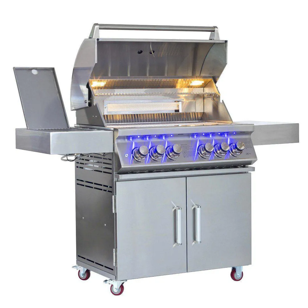 Bibury 4 Burner Gas BBQ & Rotisserie - Whistler Grills