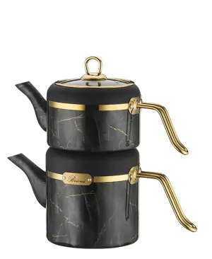 Brioni Selection Granite Teapot Set - Black