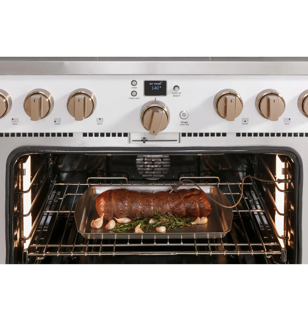 Cafe C2Y366P2TS1 Caf(eback)™ 36" Smart Dual-Fuel Commercial-Style Range with 6 Burners (Natural Gas)