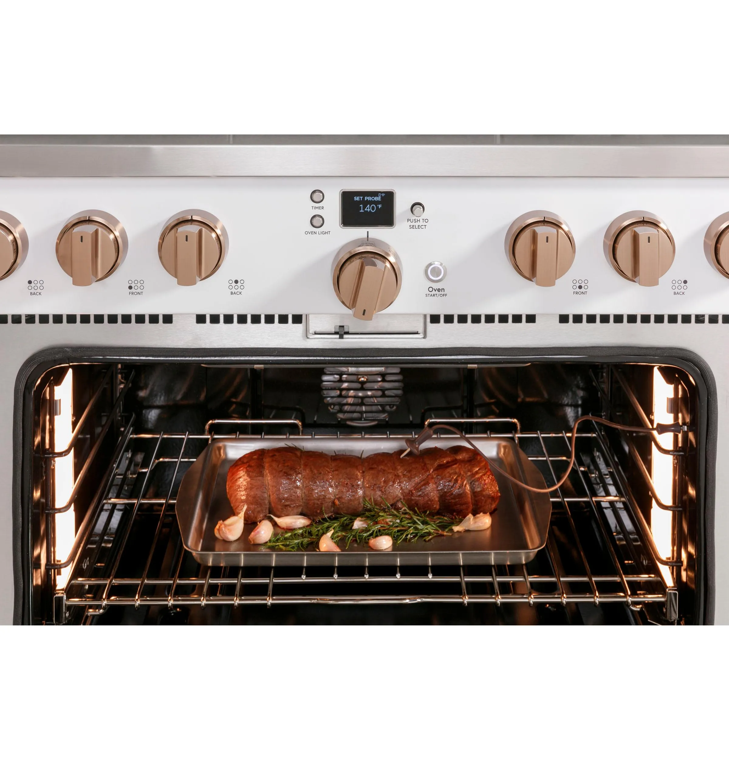 Cafe C2Y366P5TG2 Caf(eback)™ 36" Smart Dual-Fuel Commercial-Style Range with 6 Burners (Natural Gas)