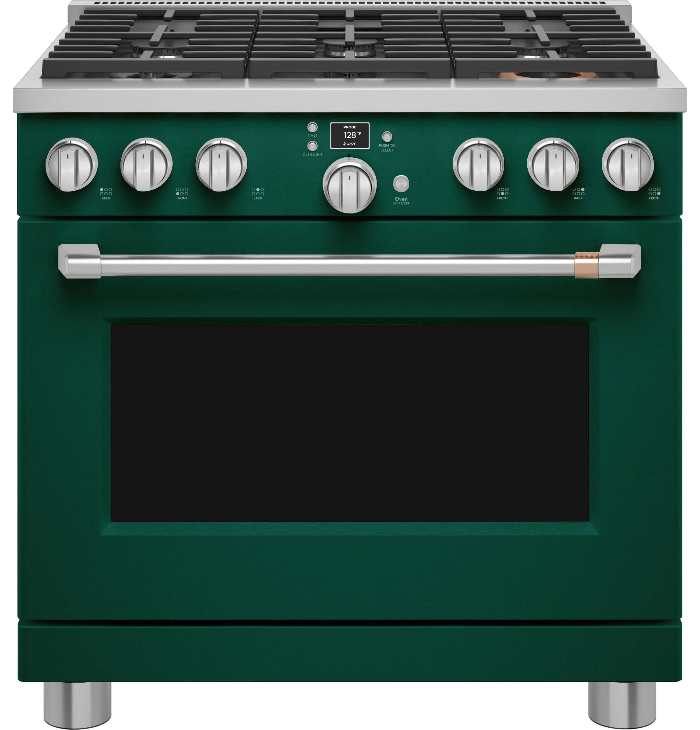 Cafe C2Y366P5TG2 Caf(eback)™ 36" Smart Dual-Fuel Commercial-Style Range with 6 Burners (Natural Gas)