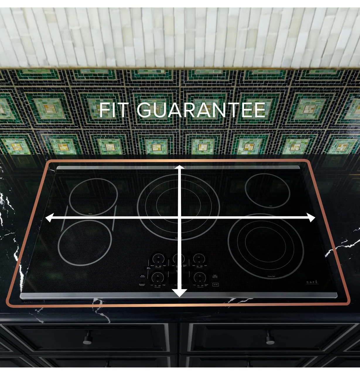 Cafe CEP90301TBB Caf(eback)™ 30" Touch-Control Electric Cooktop