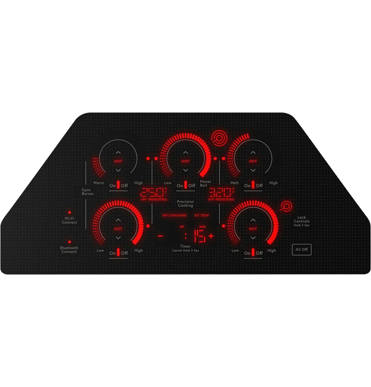 Cafe CEP90301TBB Caf(eback)™ 30" Touch-Control Electric Cooktop