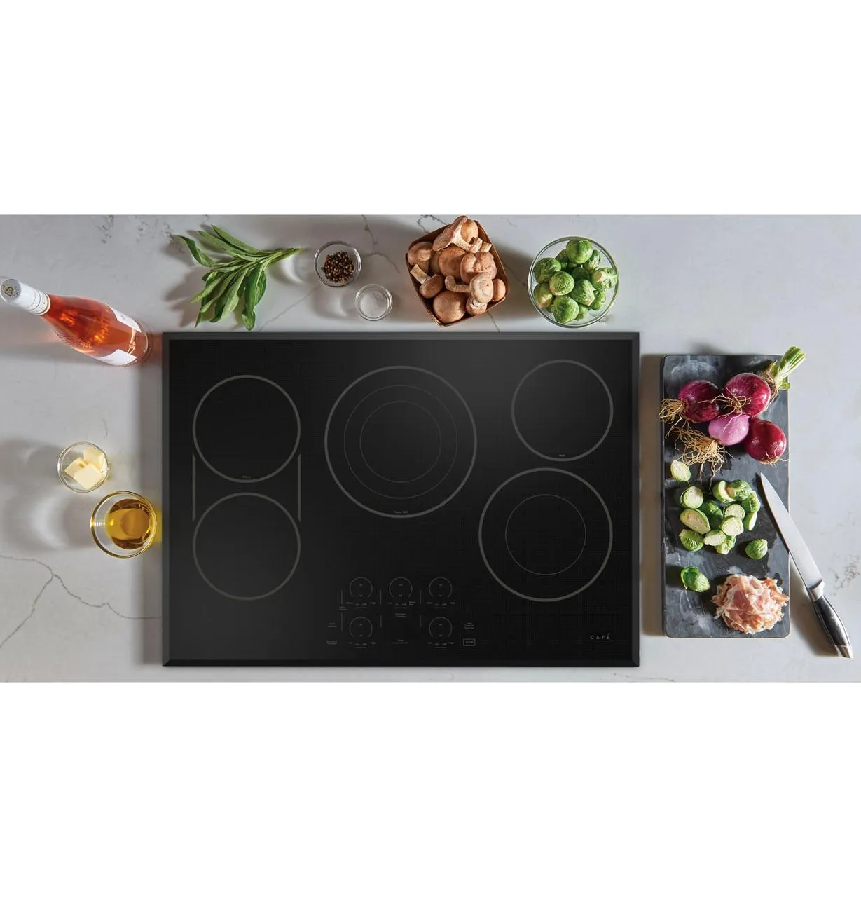 Cafe CEP90301TBB Caf(eback)™ 30" Touch-Control Electric Cooktop