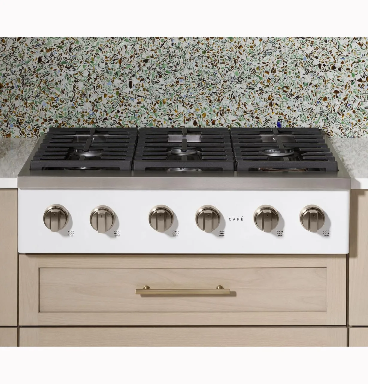 Cafe CGU366P4TW2 Caf(eback)™ 36" Commercial-Style Gas Rangetop with 6 Burners (Natural Gas)