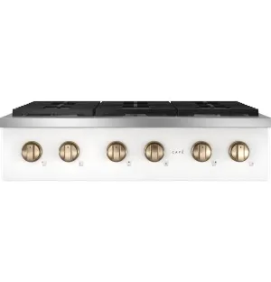 Cafe CGU366P4TW2 Caf(eback)™ 36" Commercial-Style Gas Rangetop with 6 Burners (Natural Gas)