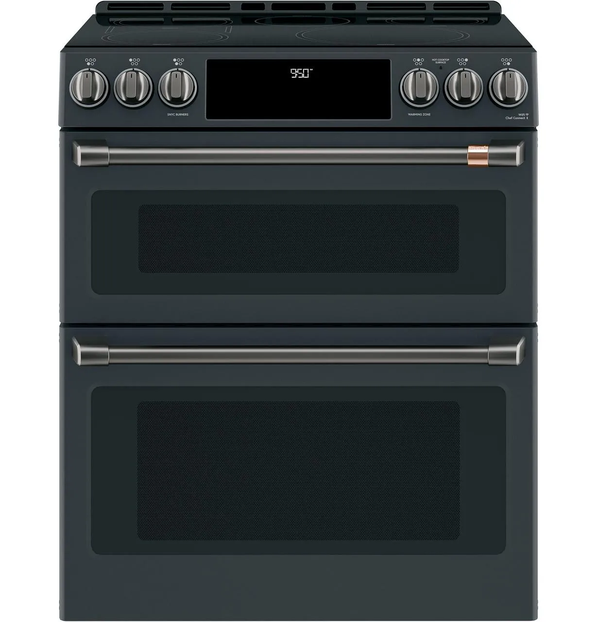 Cafe CHS950P3MD1 Caf(eback)™ 30" Smart Slide-In, Front-Control, Induction and Convection Double-Oven Range