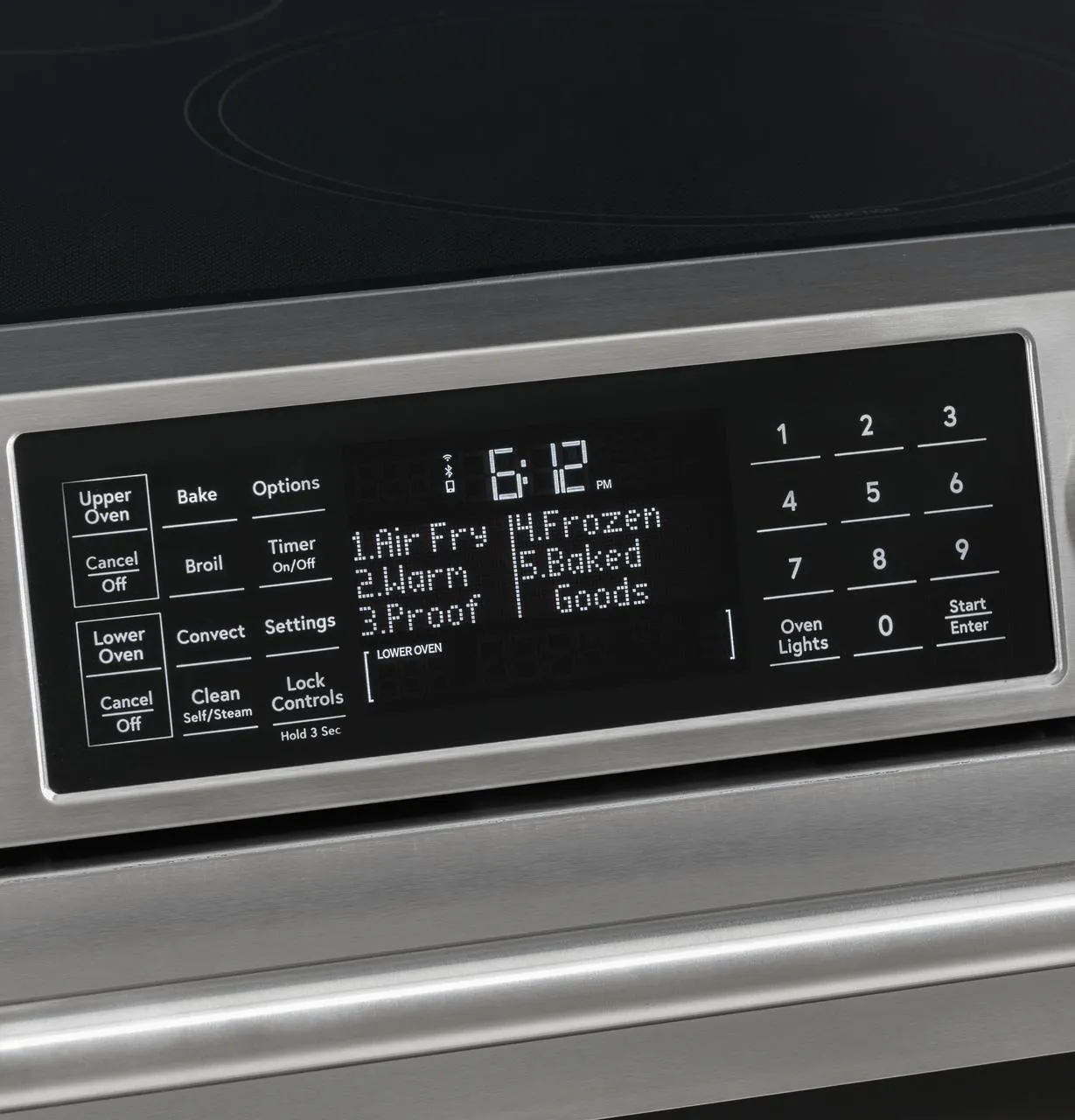 Cafe CHS950P3MD1 Caf(eback)™ 30" Smart Slide-In, Front-Control, Induction and Convection Double-Oven Range