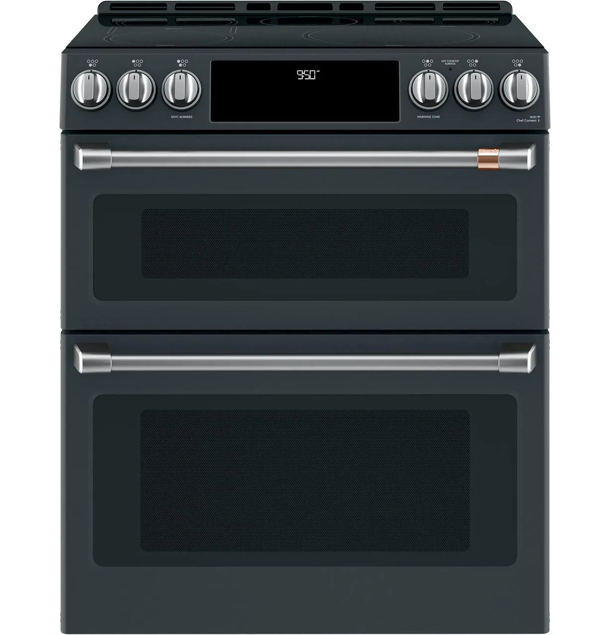 Cafe CHS950P3MD1 Caf(eback)™ 30" Smart Slide-In, Front-Control, Induction and Convection Double-Oven Range