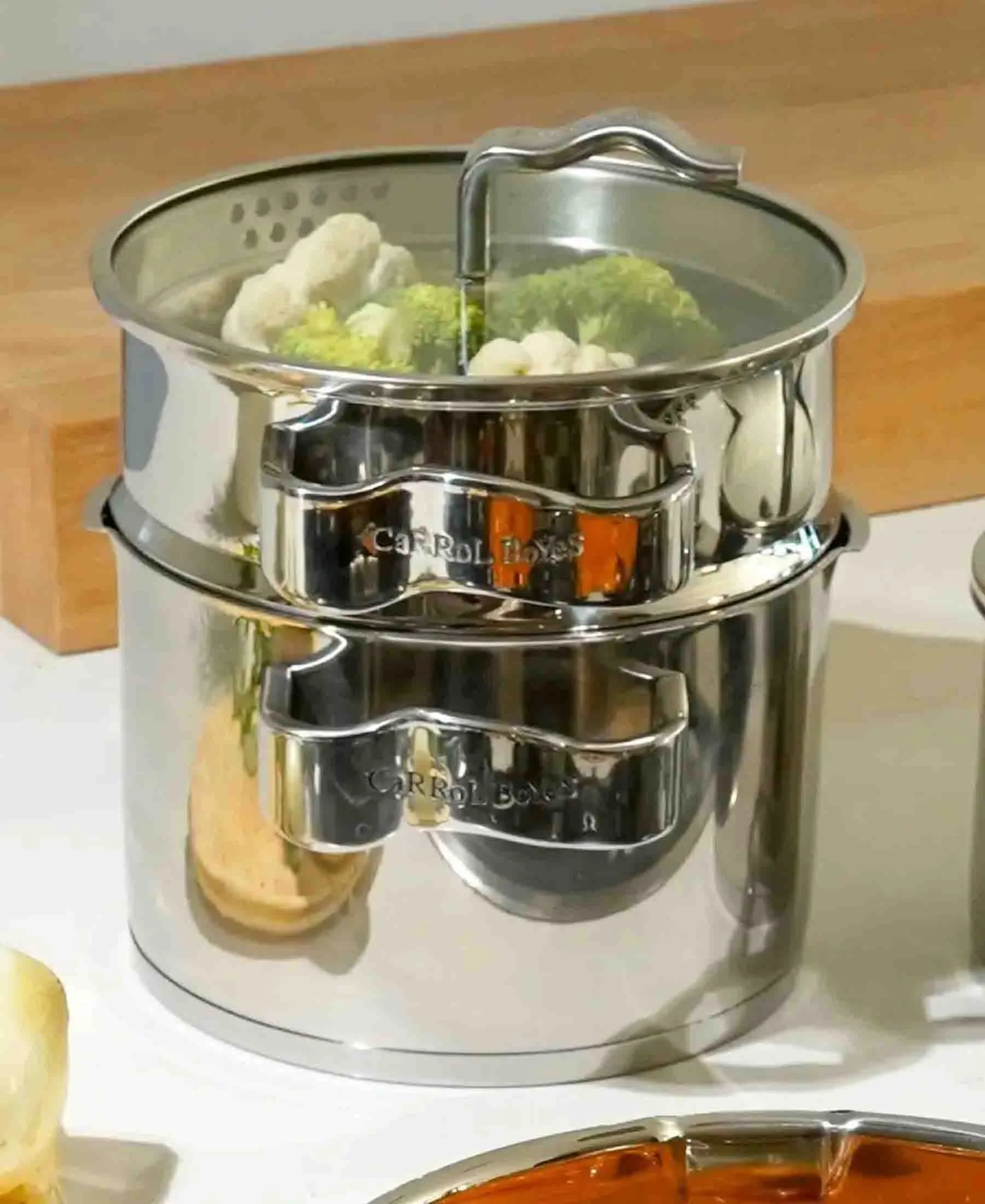 Carrol Boyes Flow 20cm Steamer - Silver