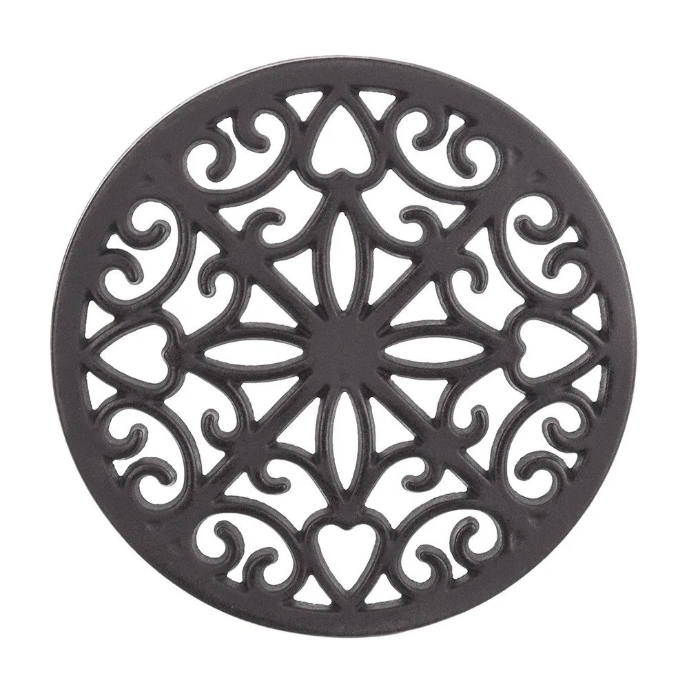 Cast Iron Kitchen Trivet Black 20cm