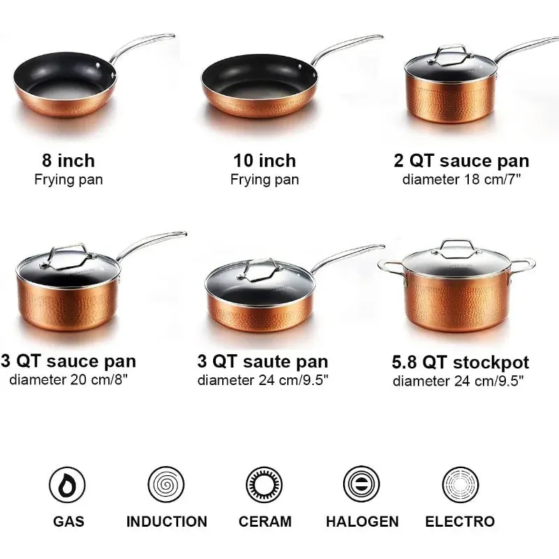 Ceramic Pot and Pans Set