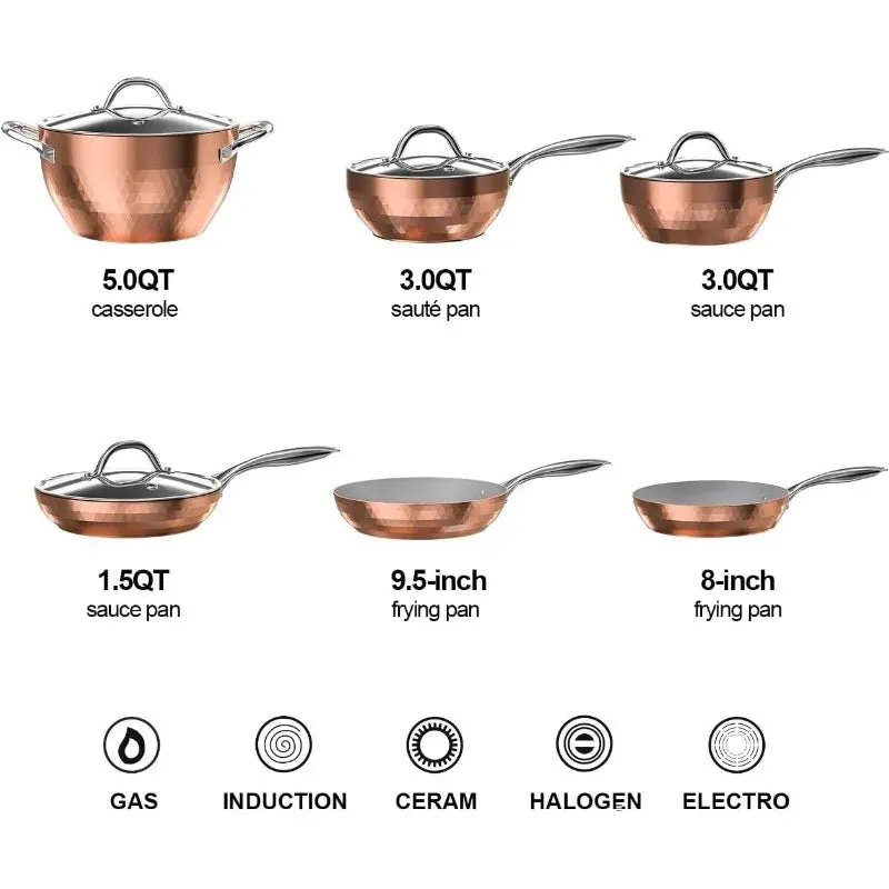 Ceramic Pot and Pans Set