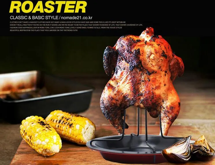 Chicken Duck Holder Rack Grill Stand Roasting