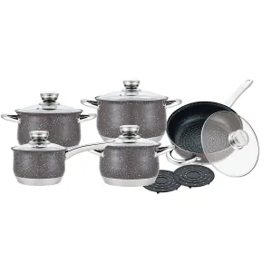 Cookware Royalty Line 1232 Black Steel 12 Pieces