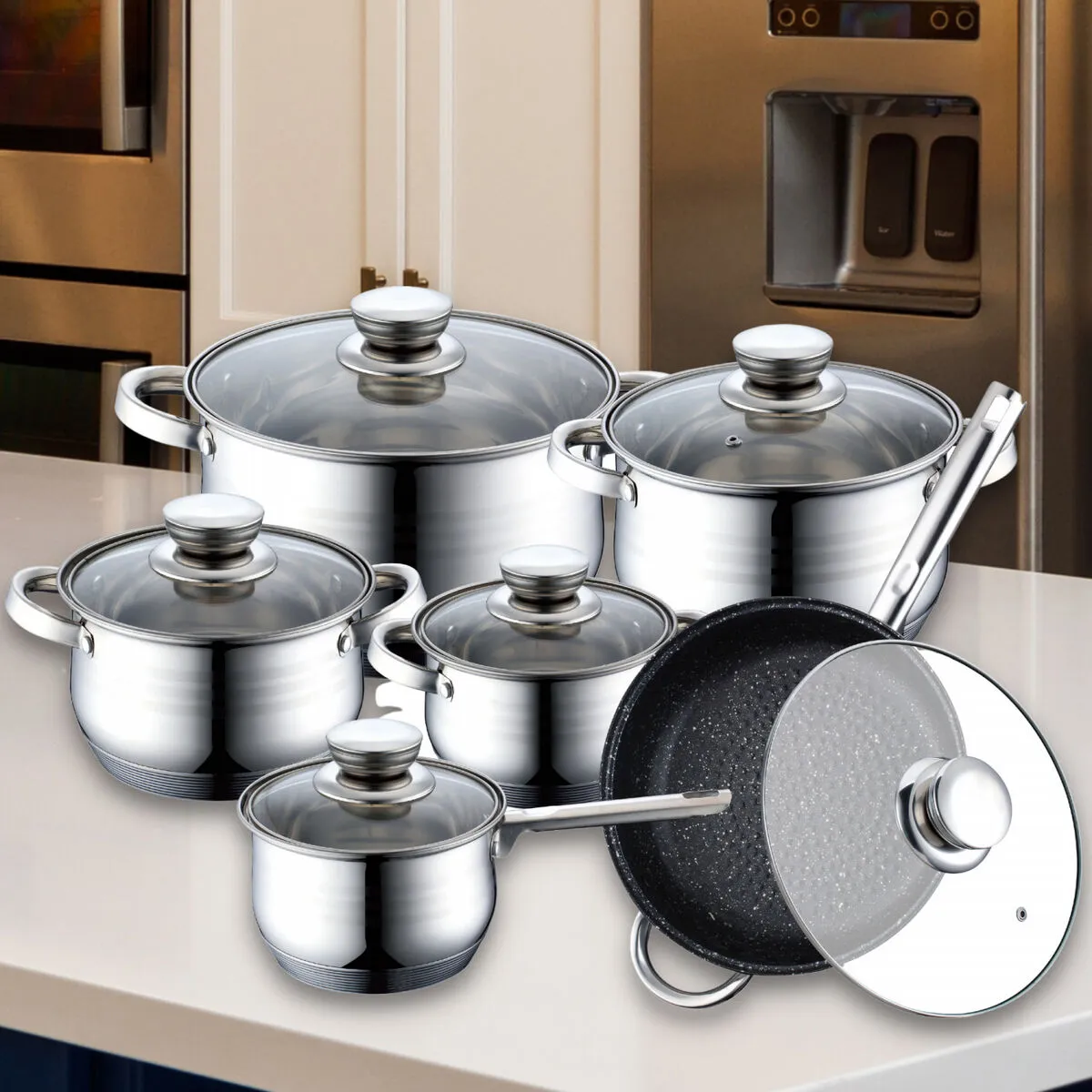 Cookware Royalty Line 1232 Steel 12 Pieces