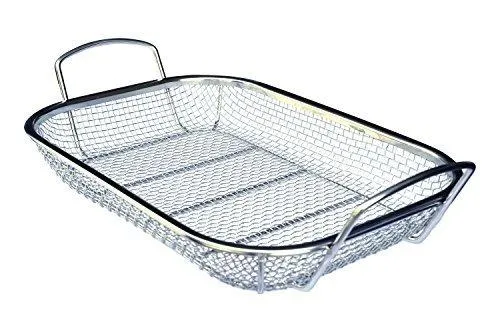 Culina Stainless Steel Square BBQ, Vegetable and Grilling Basket