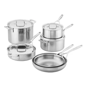 Demeyere Industry 5-Ply 10-pc Stainless Steel Cookware Set