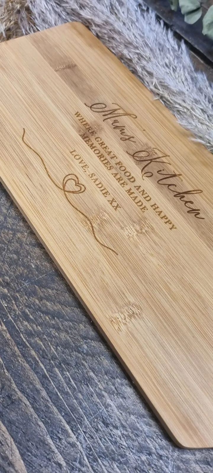 Engraved Bamboo Chopping Board idea Birthday Gift | Nan | Mum. Personalised and Engraved Gift. Ideal Mothers Day Gift