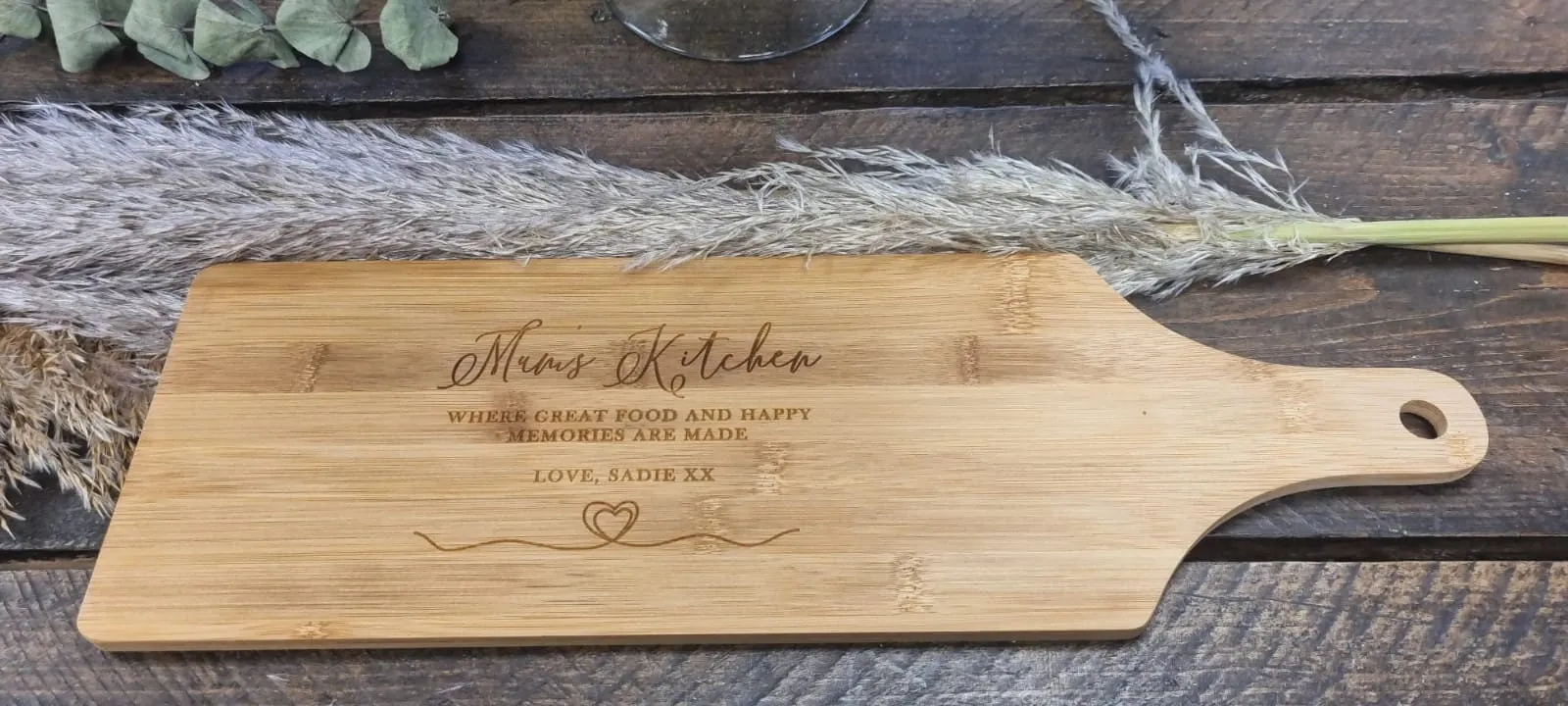 Engraved Bamboo Chopping Board idea Birthday Gift | Nan | Mum. Personalised and Engraved Gift. Ideal Mothers Day Gift