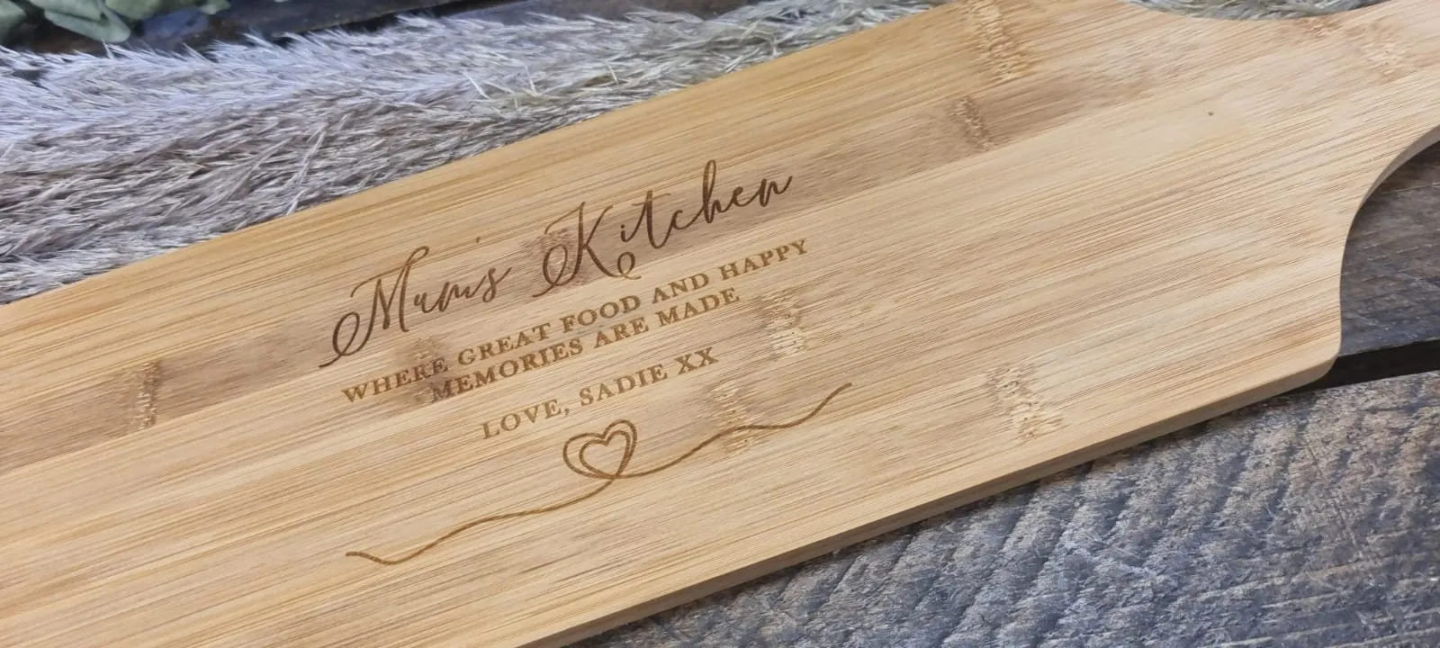 Engraved Bamboo Chopping Board idea Birthday Gift | Nan | Mum. Personalised and Engraved Gift. Ideal Mothers Day Gift