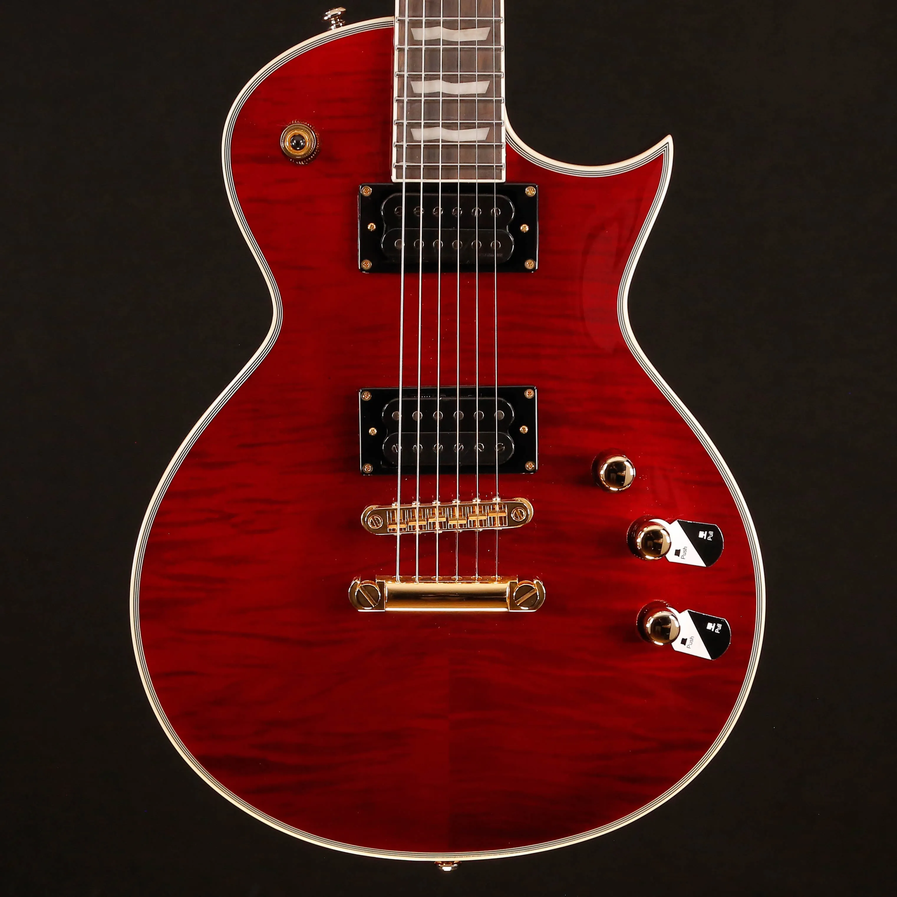 ESP LTD EC-1000T CTM, See-thru Black Cherry 8lbs 12.3oz