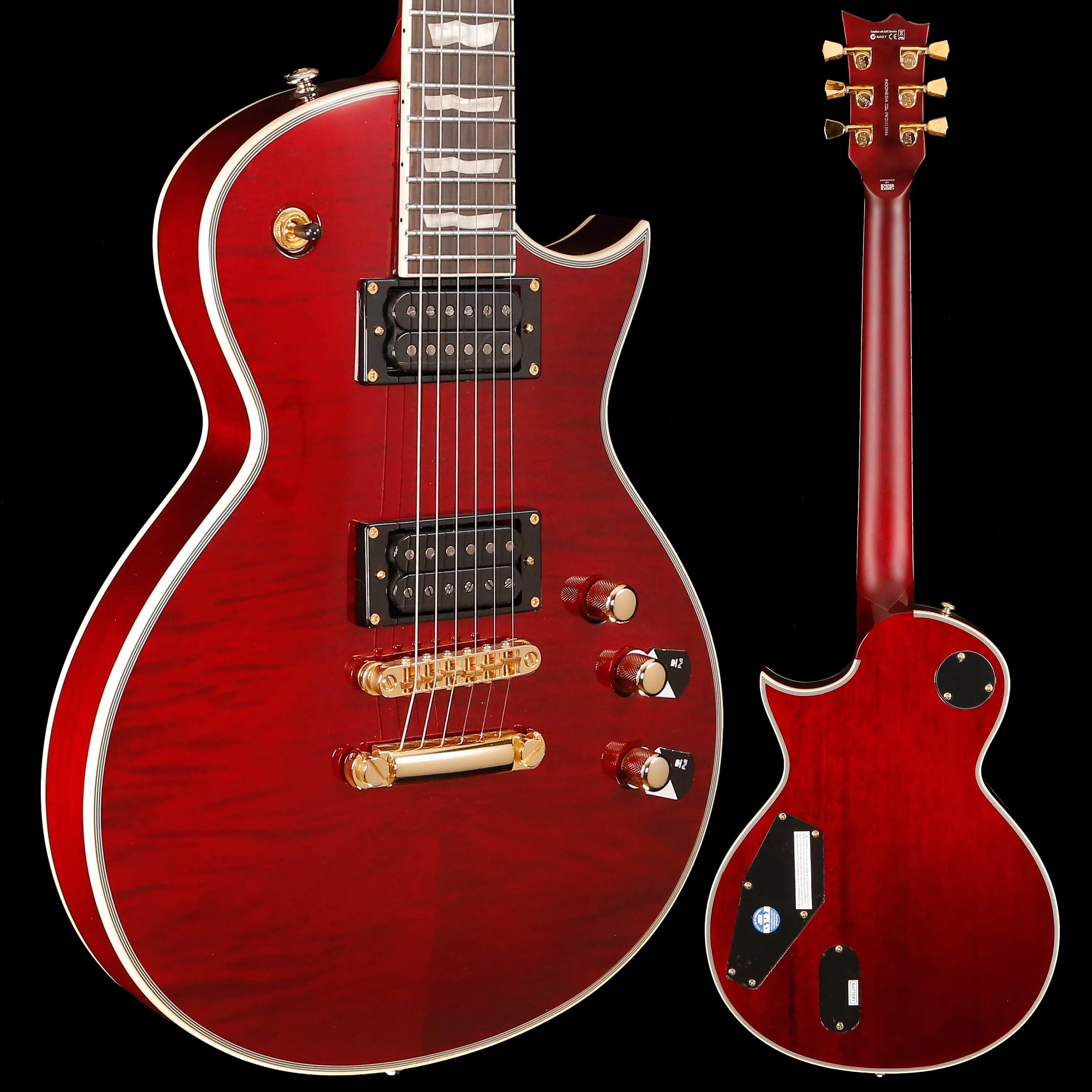 ESP LTD EC-1000T CTM, See-thru Black Cherry 8lbs 12.3oz