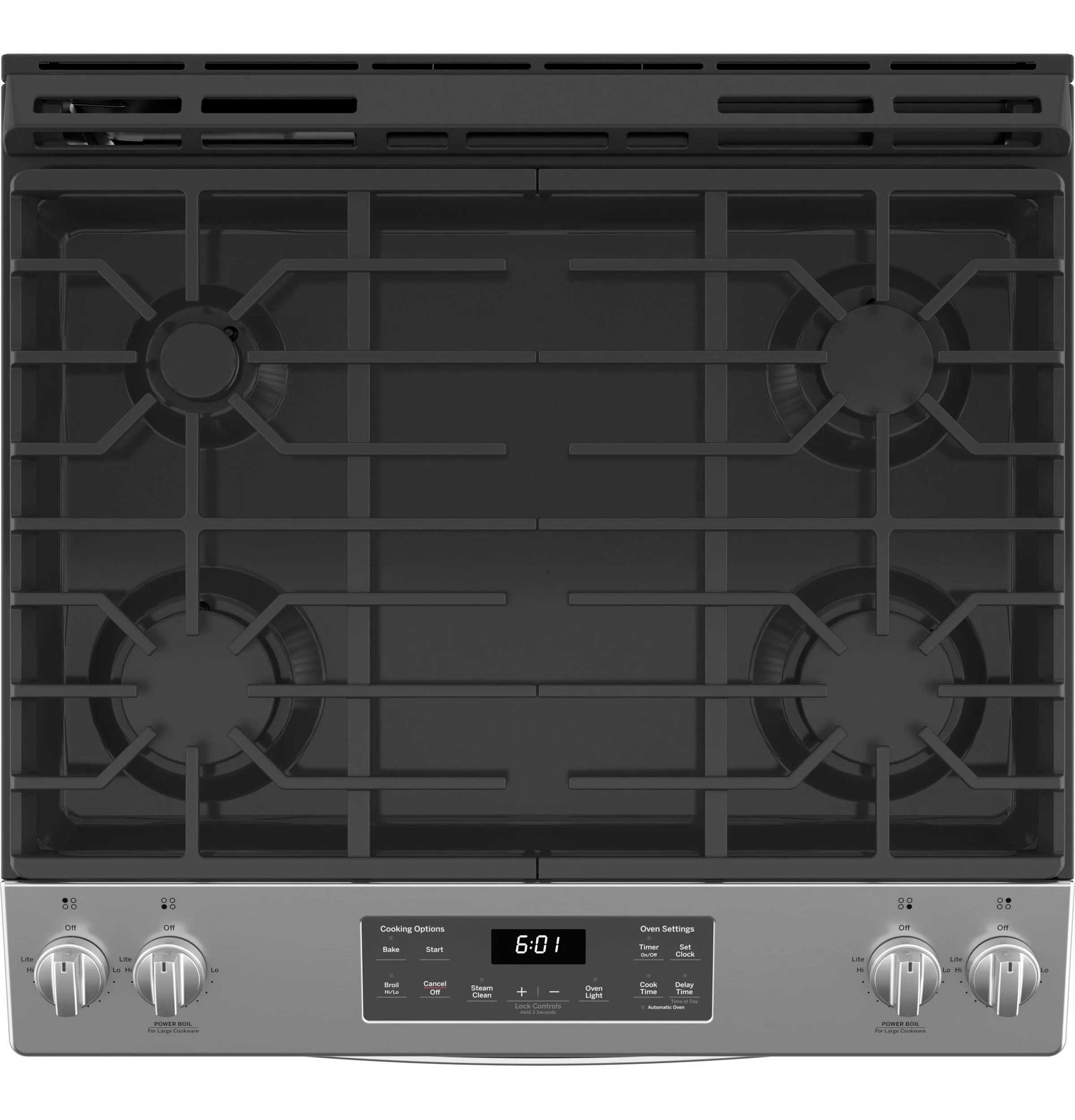 GE® 30" Slide-In Front Control Gas Range