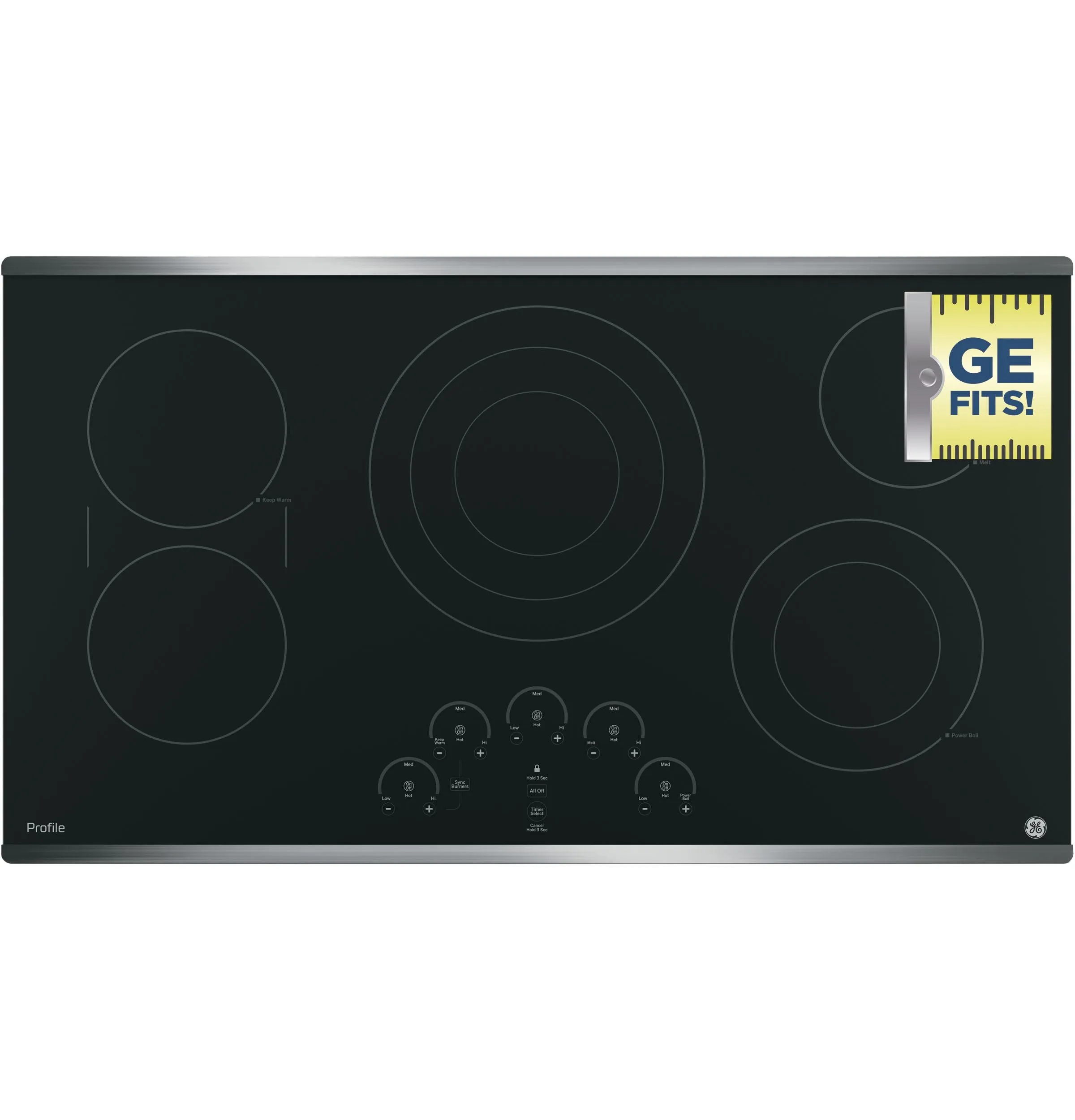 GE Profile™ 36" Built-In Touch Control Cooktop