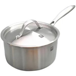 German Shuangli Small Saucepan - 16cm/18cm Premium Stainless Steel Milk Pot for Kitchen Home Use, Chinese-style All-Steel Design