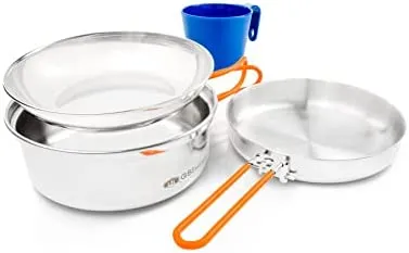 GSI Glacier Stainless 1 Person Mess Kit