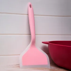 Heart Home Turner | Silicone Wide Spatula Turner | Spatulas Turner for Nonstick Cookware | Omelette Turner for Cooking | Kitchen Turners | New Big Spatula | Pink