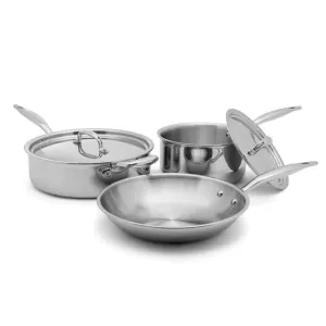 Heritage Steel 5-ply Stainless Essentials Cookware Set - 5 Piece