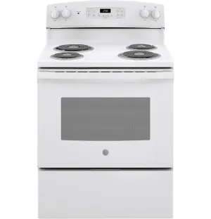 JB256DMWW GE® ENERGY STAR® 30" Free-Standing Self-Clean Electric Range