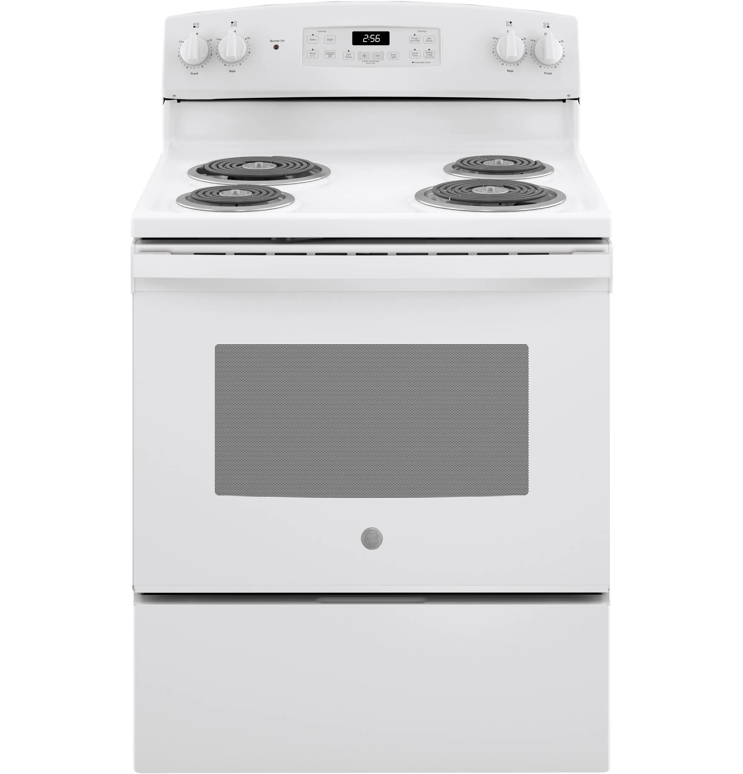 JB256DMWW GE® ENERGY STAR® 30" Free-Standing Self-Clean Electric Range